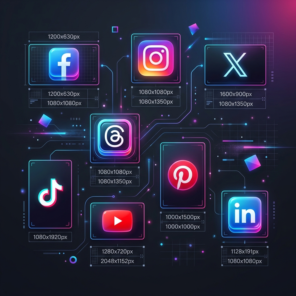 Social media image sizes guide