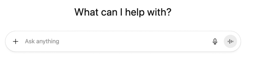 Ask ChatGPT a question 