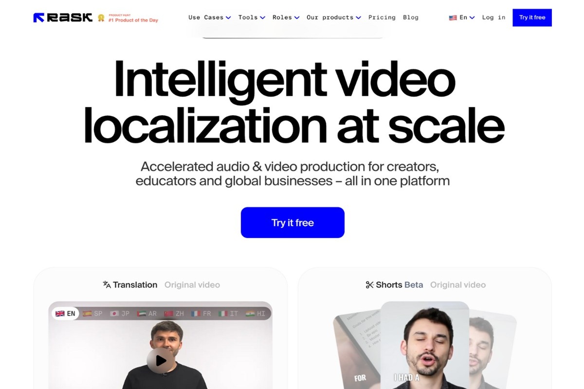 Rask-AI-Video-Translation-and-Localization-tool
